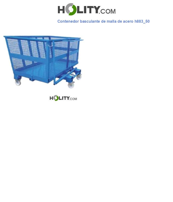 Contenedor basculante de malla de acero h883_50