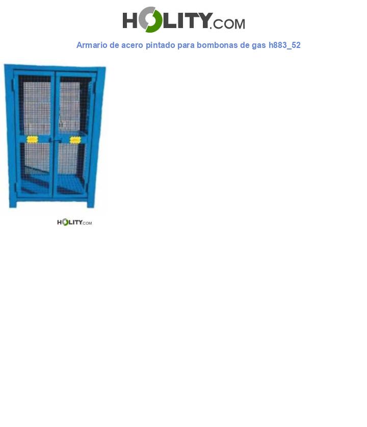 Armario de acero pintado para bombonas de gas h883_52