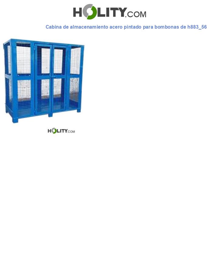 Cabina de almacenamiento acero pintado para bombonas de h883_56