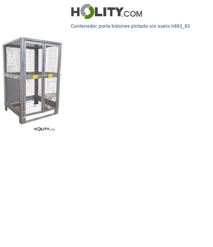 Contenedor porta bidones pintado sin suelo h883_63
