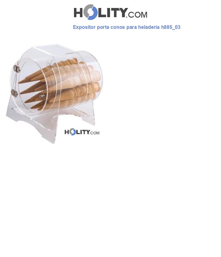 Expositor porta conos para heladería h885_03