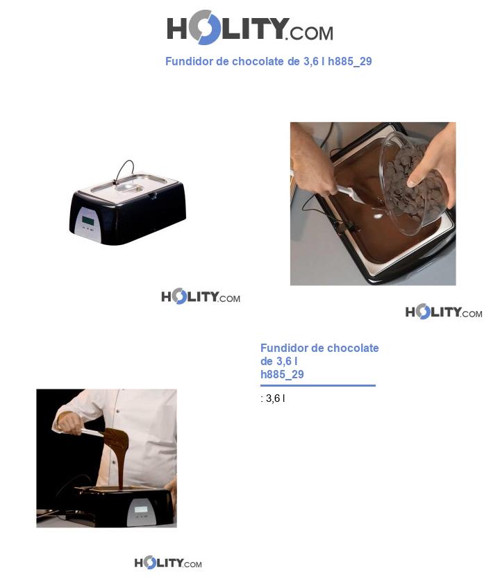 Fundidor de chocolate de 3,6 l h885_29