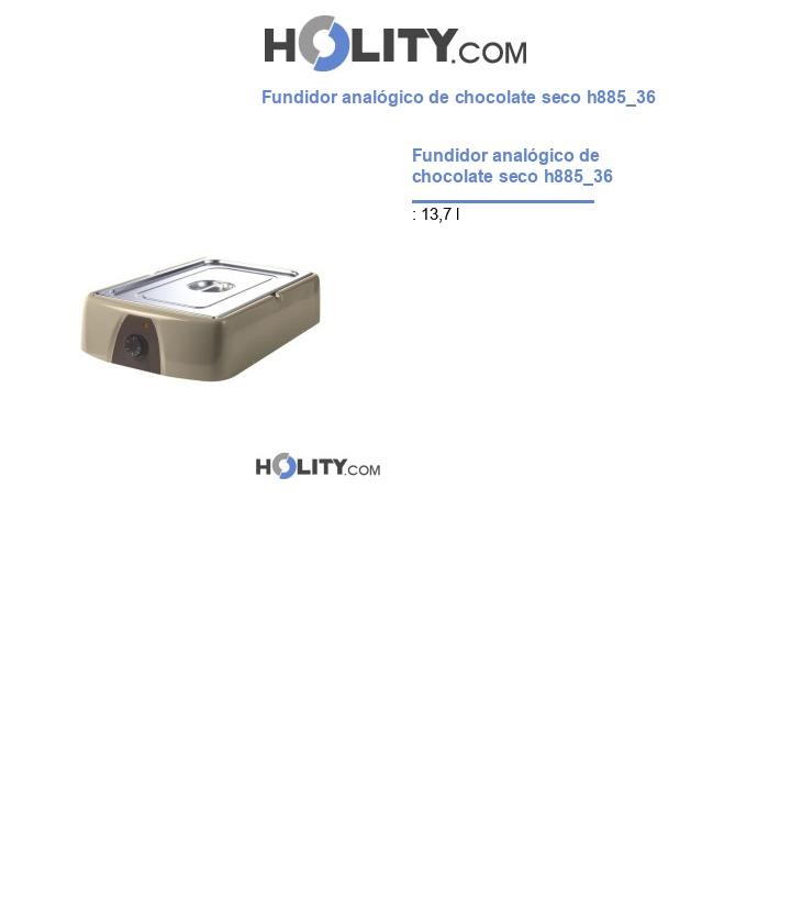 Fundidor analógico de chocolate seco h885_36