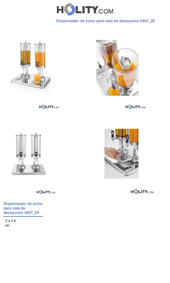 Dispensador de zumo para sala de desayunos h887_05