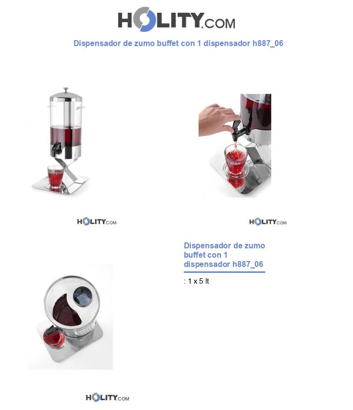 Dispensador de zumo buffet con 1 dispensador h887_06