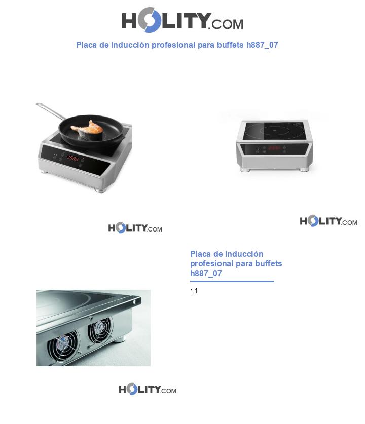 Placa de inducción profesional para buffets h887_07