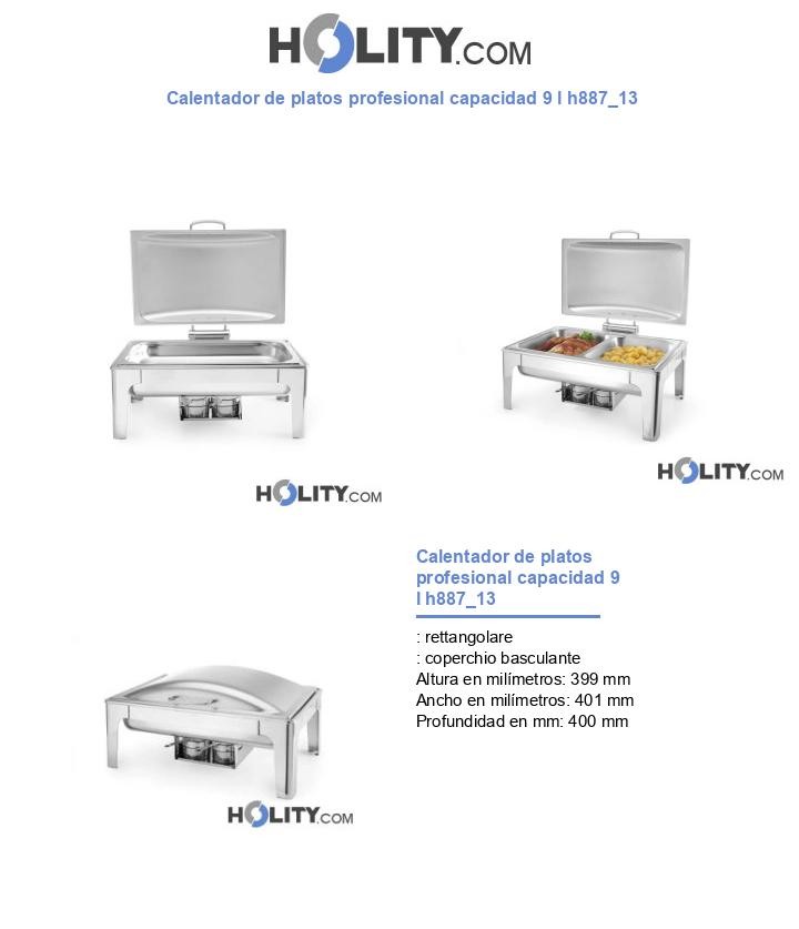 Calentador de platos profesional capacidad 9 l h887_13
