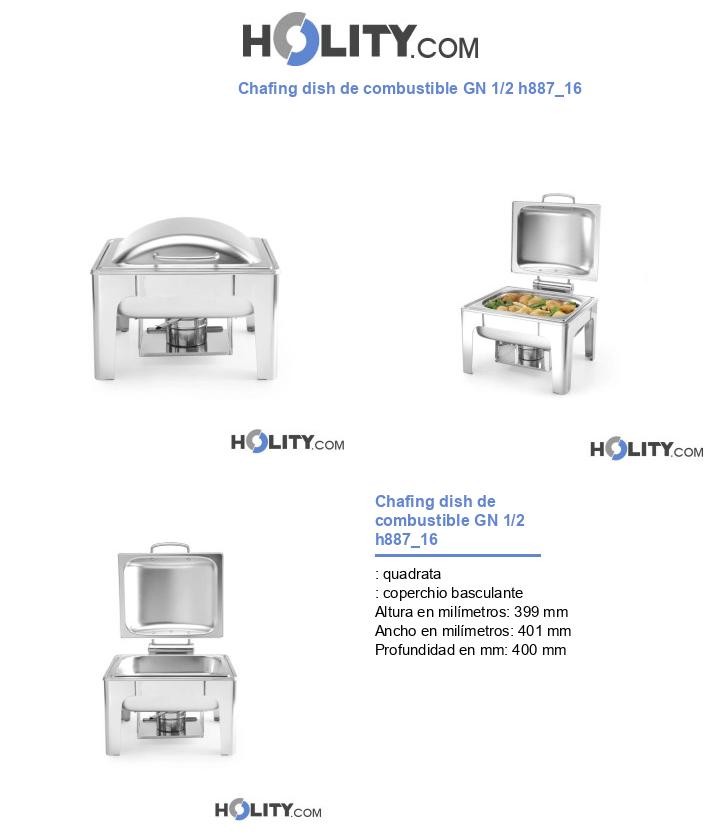 Chafing dish de combustible GN 1/2 h887_16