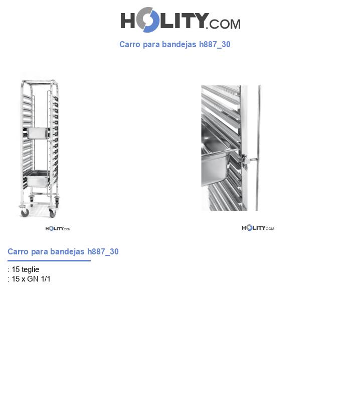 Carro para bandejas h887_30