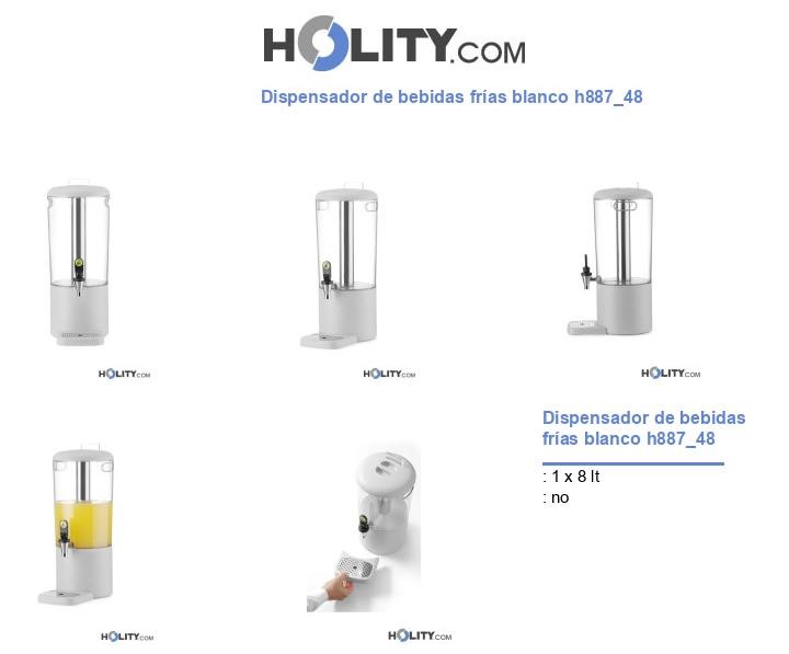 Dispensador de bebidas frÃas blanco h887_48