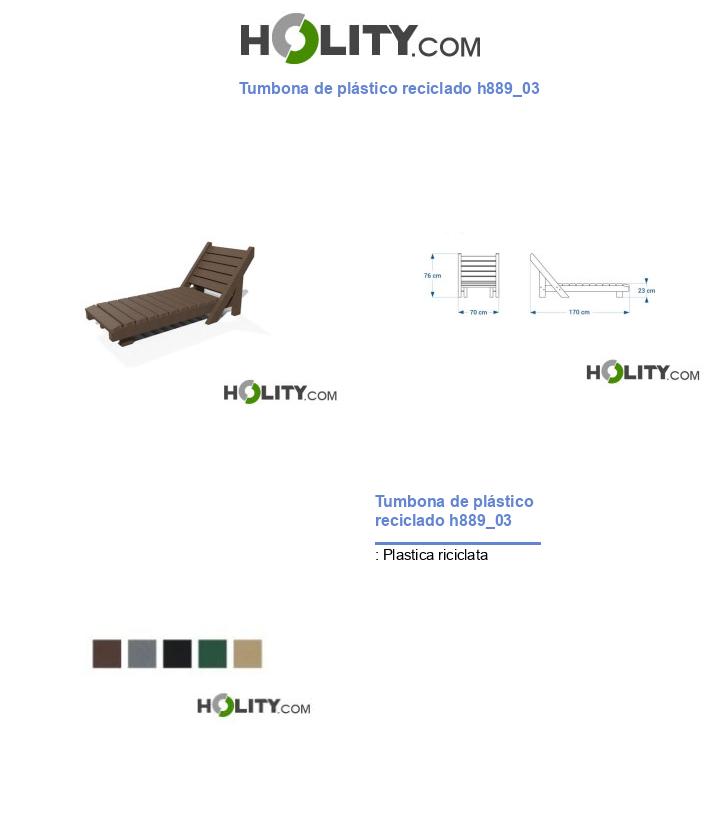 Tumbona de plástico reciclado h889_03
