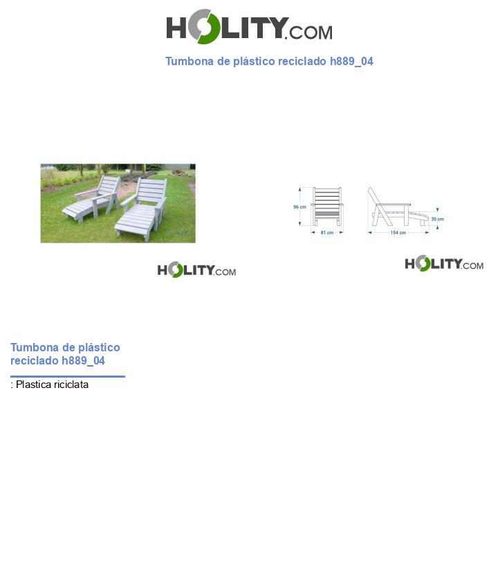 Tumbona de plástico reciclado h889_04