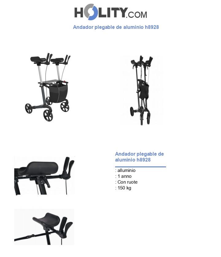 Andador plegable de aluminio h8928