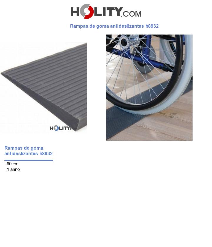 Rampas de goma antideslizantes h8932