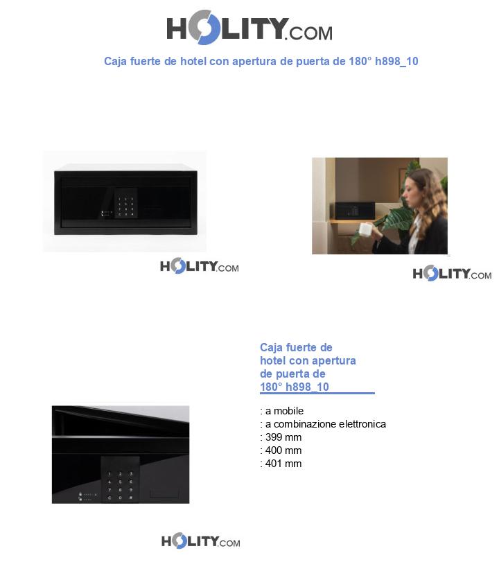 Caja fuerte de hotel con apertura de puerta de 180° h898_10