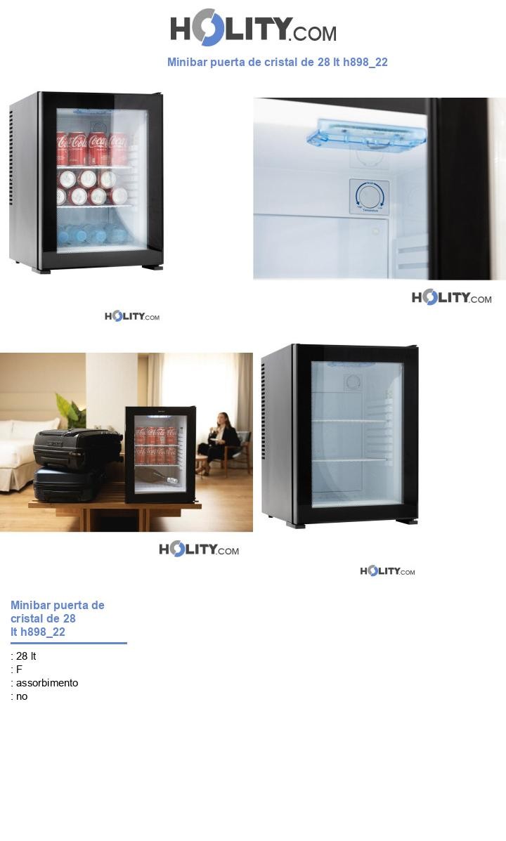 Minibar puerta de cristal de 28 lt h898_22
