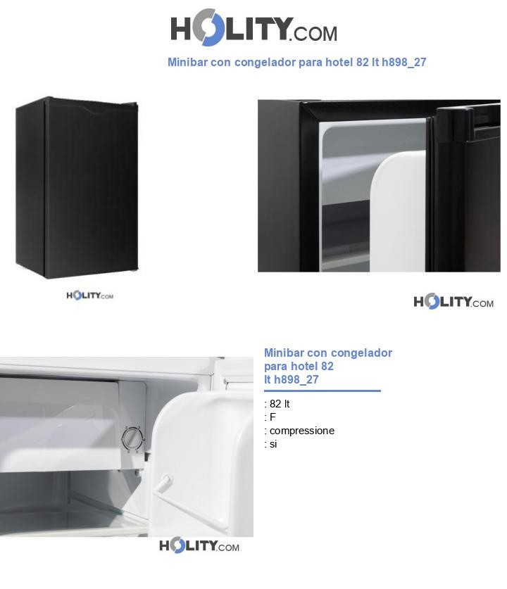 Minibar con congelador para hotel 82 lt h898_27