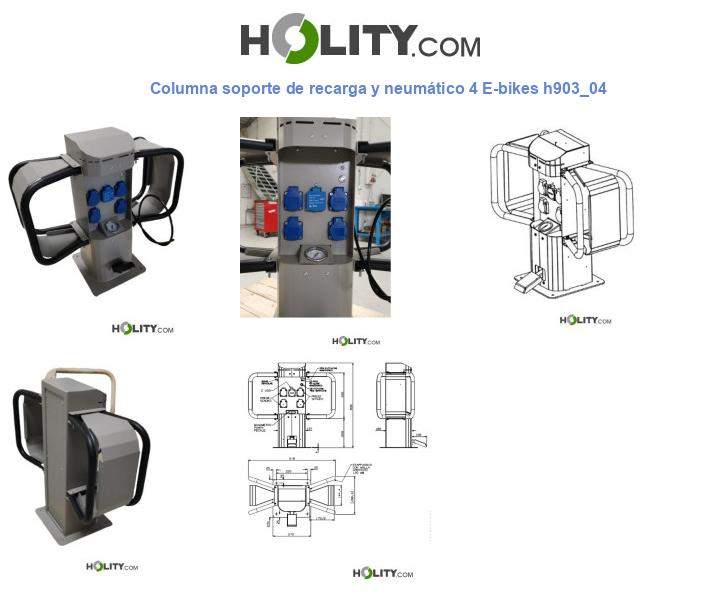 Columna soporte de recarga y neumático 4 E-bikes h903_04