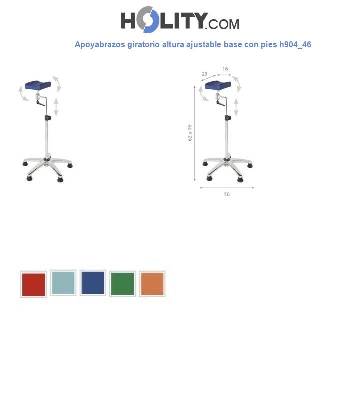 Apoyabrazos giratorio altura ajustable base con pies h904_46