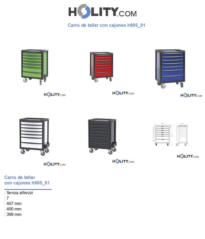 Carro de taller con cajones h905_01