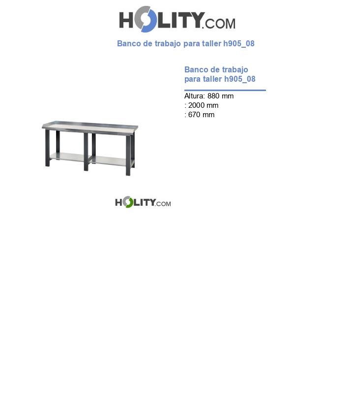 Banco de trabajo para taller h905_08