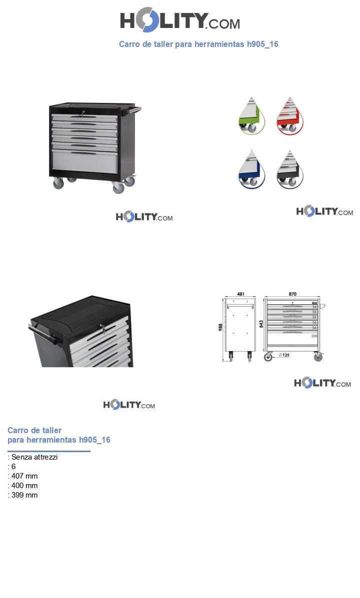 Carro de taller para herramientas h905_16