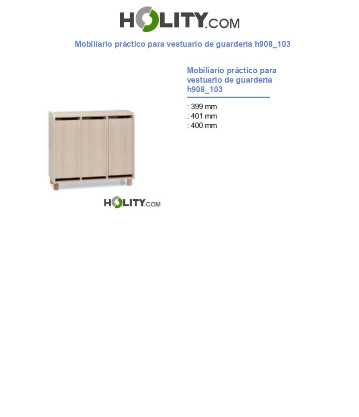 Mobiliario práctico para vestuario de guardería h908_103