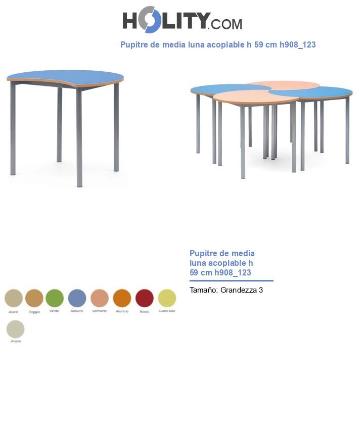 Pupitre de media luna acoplable h 59 cm h908_123