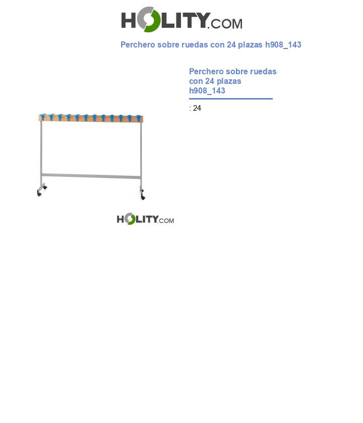 Perchero sobre ruedas con 24 plazas h908_143