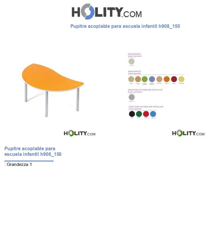 Pupitre acoplable para escuela infantil h908_150