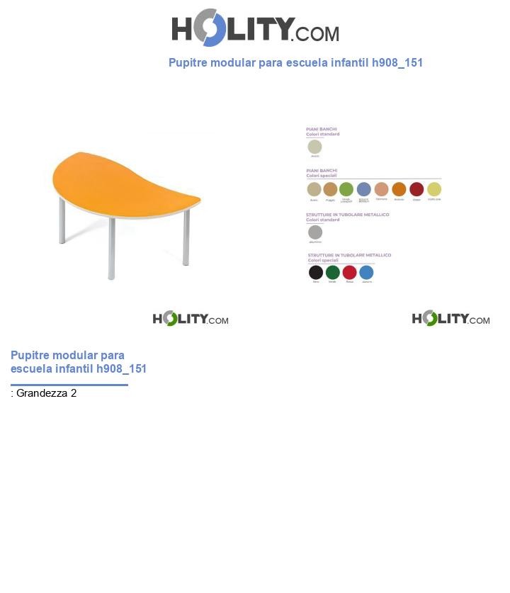 Pupitre modular para escuela infantil h908_151