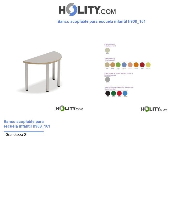 Banco acoplable para escuela infantil h908_161