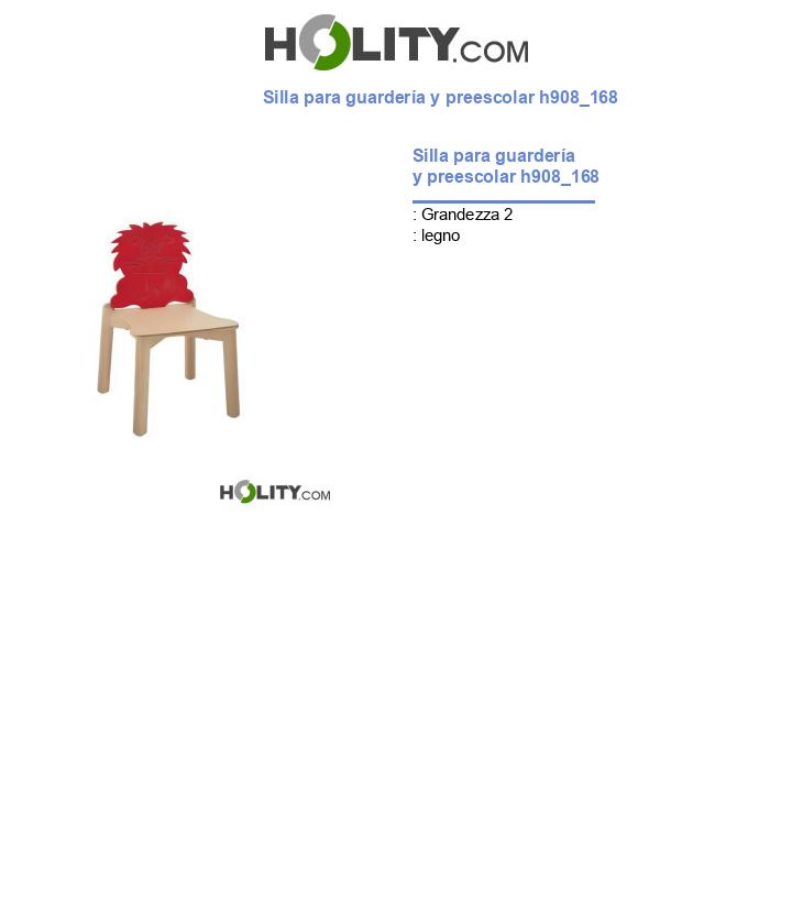 Silla para guardería y preescolar h908_168
