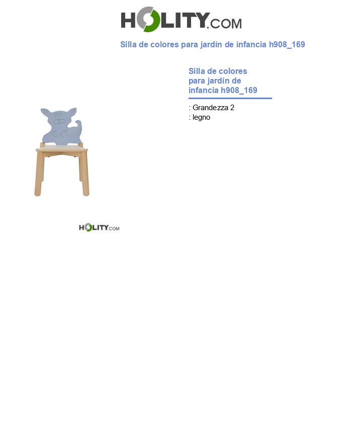 Silla de colores para jardín de infancia h908_169