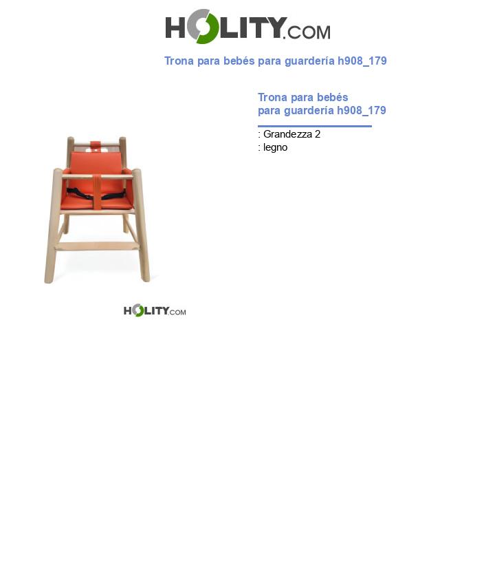 Trona para bebés para guardería h908_179