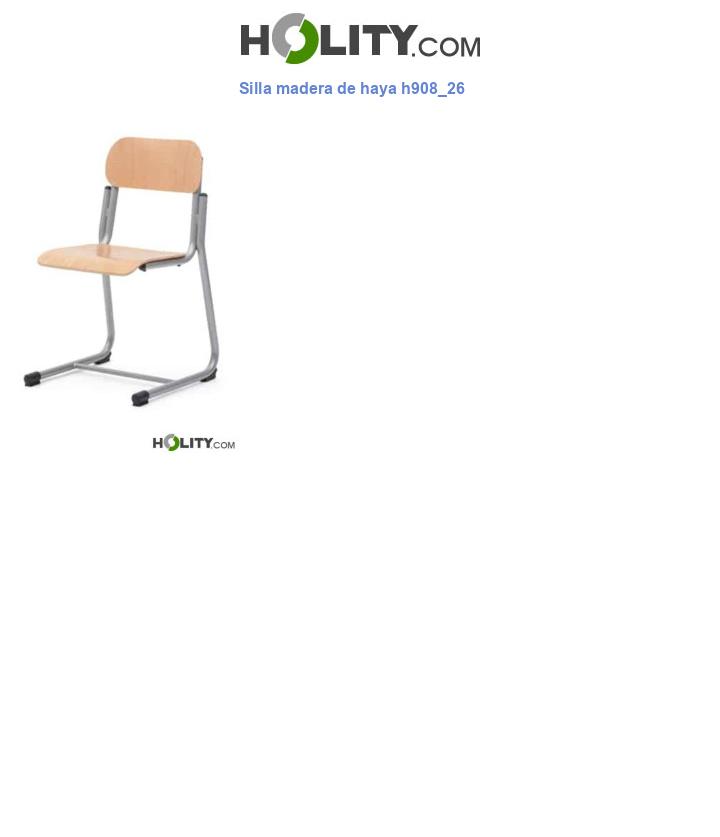 Silla madera de haya h908_26