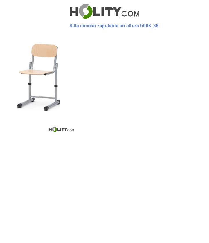 Silla escolar regulable en altura h908_36