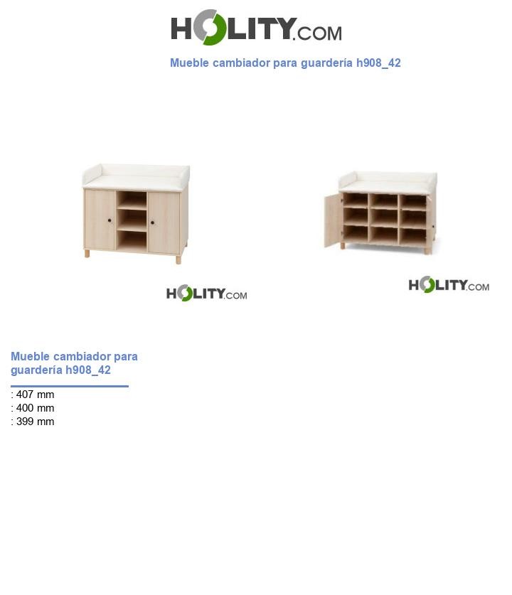 Mueble cambiador para guardería h908_42
