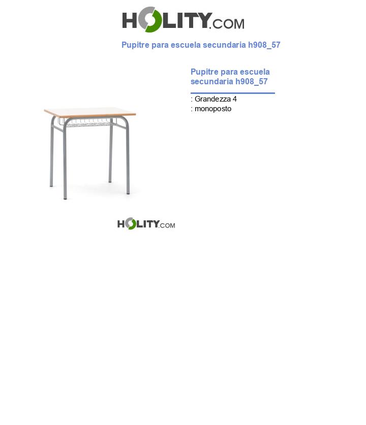 Pupitre para escuela secundaria h908_57