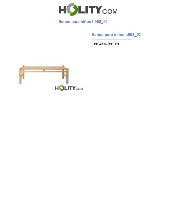 Banco para niños h908_92