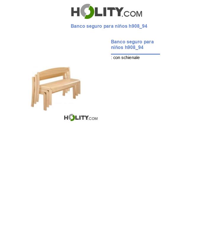 Banco seguro para niños h908_94