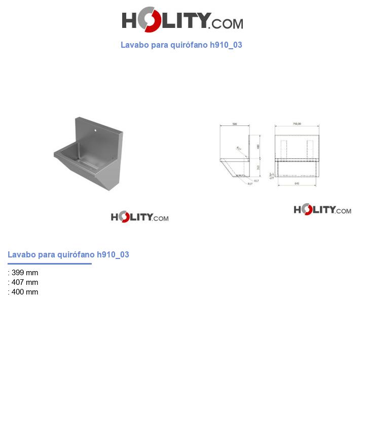 Lavabo para quirófano h910_03