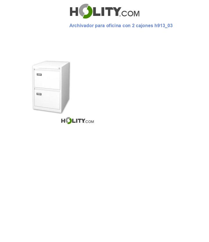 Archivador para oficina con 2 cajones h913_03