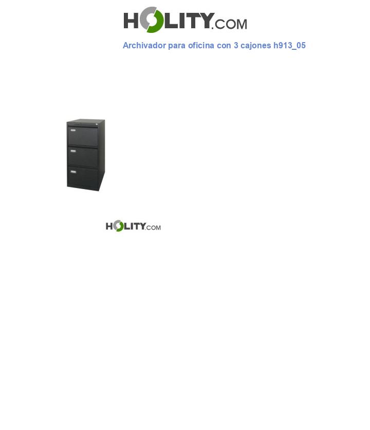 Archivador para oficina con 3 cajones h913_05