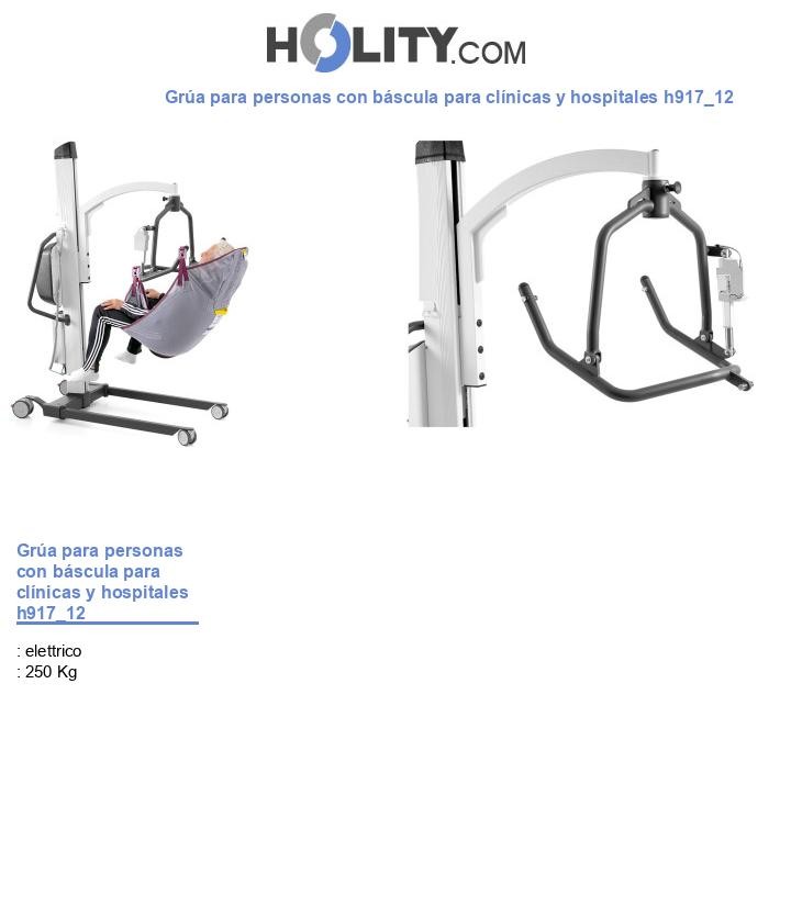 Grúa para personas con báscula para clínicas y hospitales h917_12