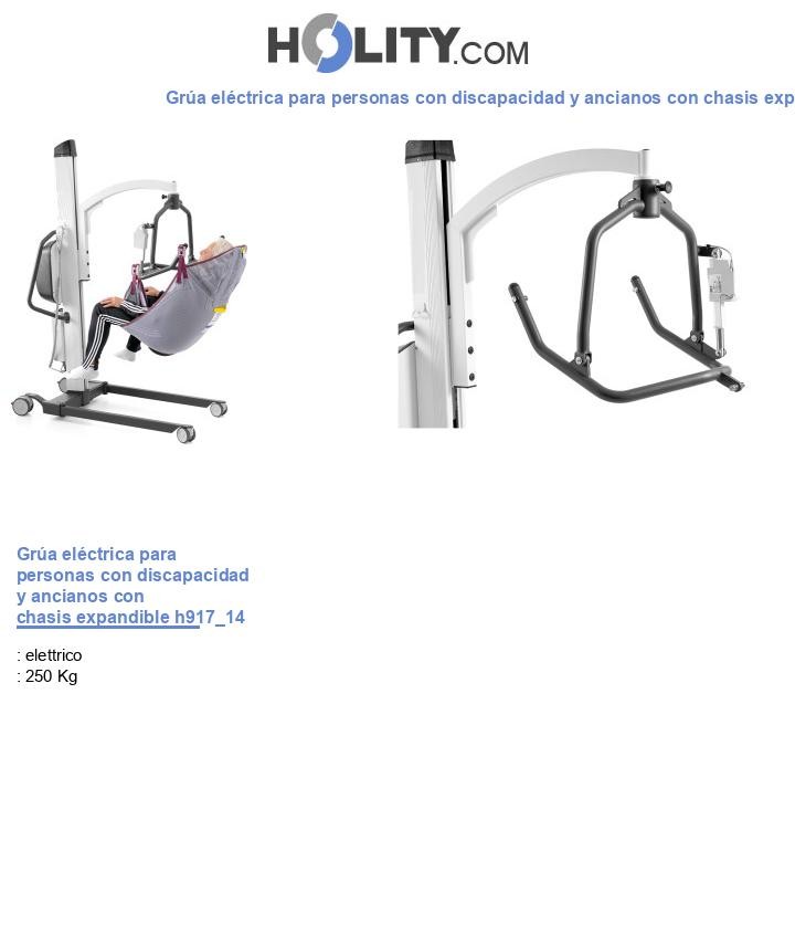 Grúa eléctrica para personas con discapacidad y ancianos con chasis expandible h917_14