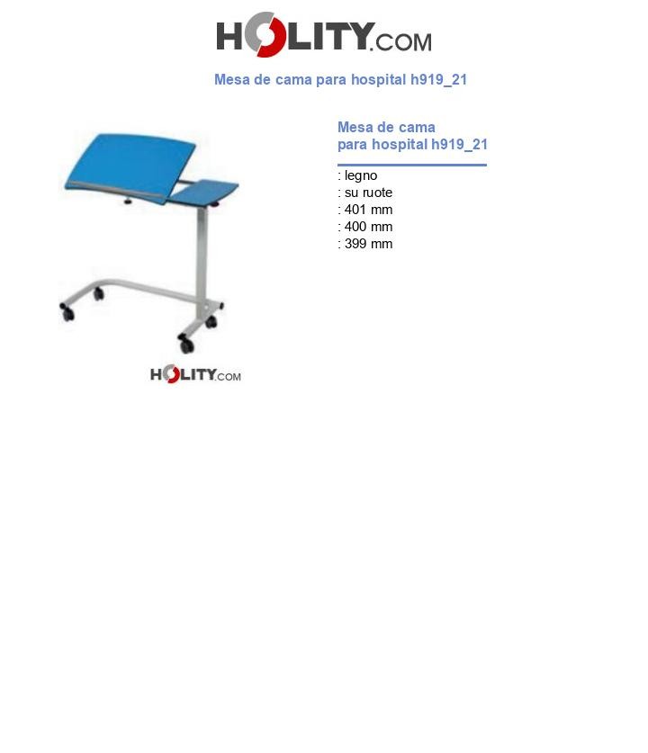 Mesa de cama para hospital h919_21
