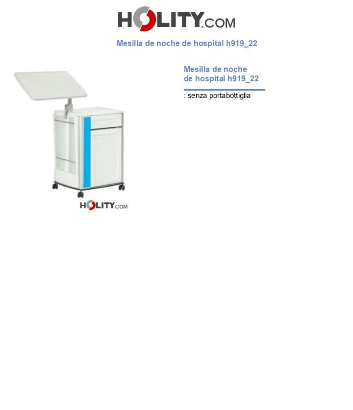 Mesilla de noche de hospital h919_22