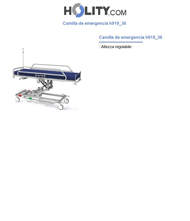 Camilla de emergencia h919_36