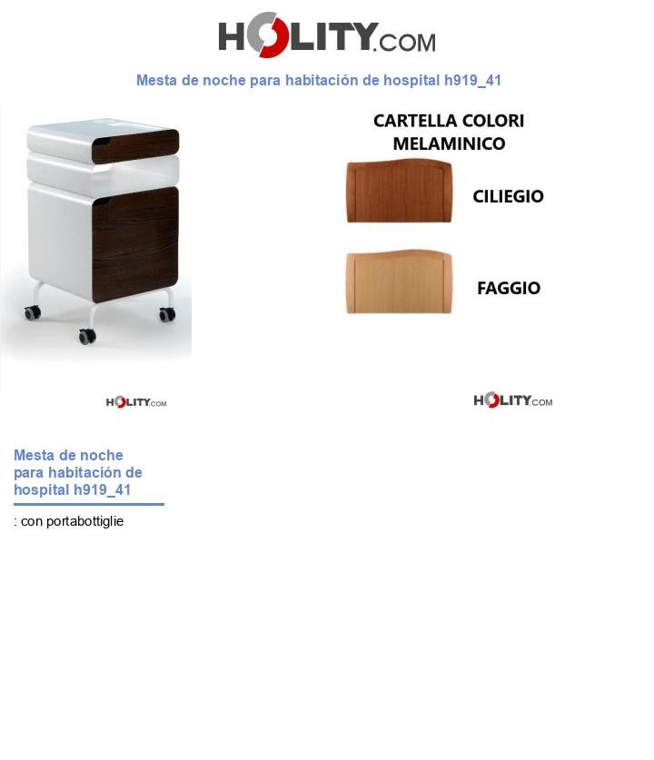 Mesta de noche para habitación de hospital h919_41